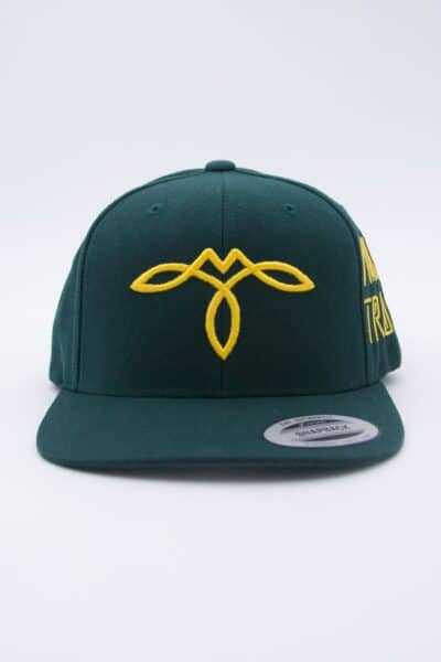 CAP - LIGHTBOX - GREEN with GOLD - FRONT