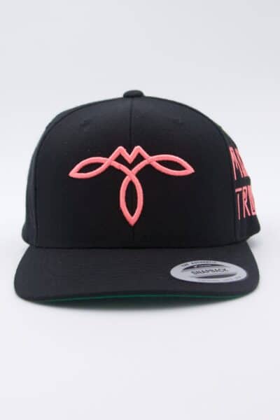 CAP - LIGHTBOX - INFINITY - BLACK with PINK - FRONT