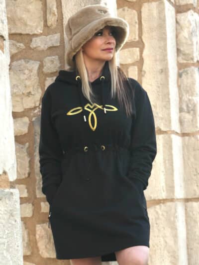 BLACK HOODIE DRESS - GUELPH 4