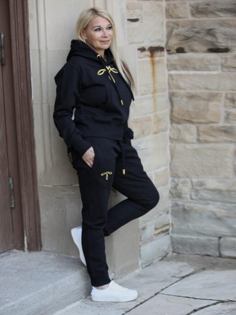 VIBE CUT CROP SUIT - GOLD SERIES BLACK EDITION