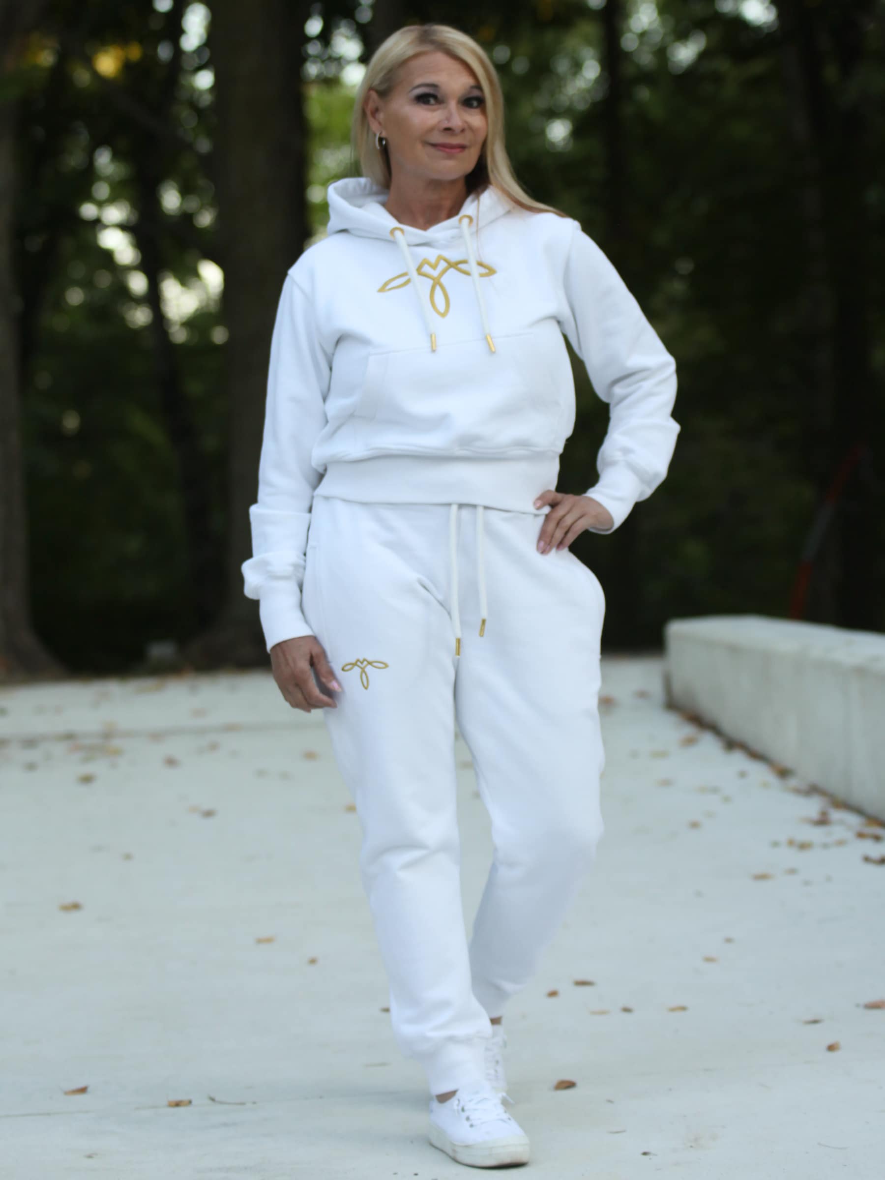 VIBE CUT CROP SUIT - GOLD SERIES WHITE EDITION