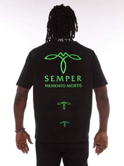 T-SHIRT - GREEN BRUSH - BACK