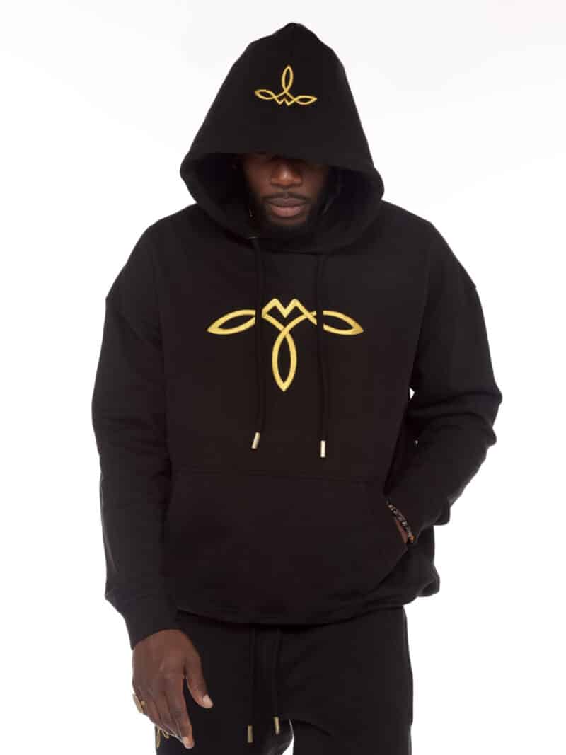 ELITE LUXE INFINITY HOODIE – GOLD SERIES BLACK EDITION
