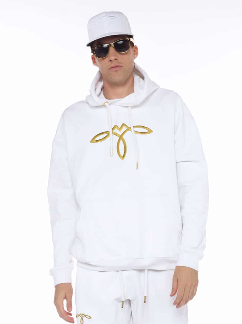 ELITE LUXE INFINITY HOODIE - GOLD SERIES WHITE EDITION