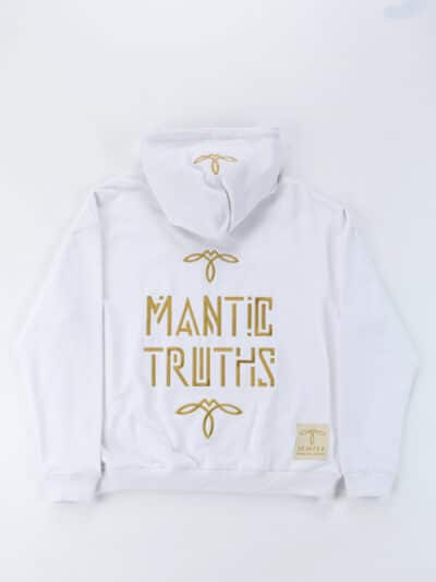 ELITE LUXE - INFINITY - GOLD SERIES WHITE - HOODIE - BACK