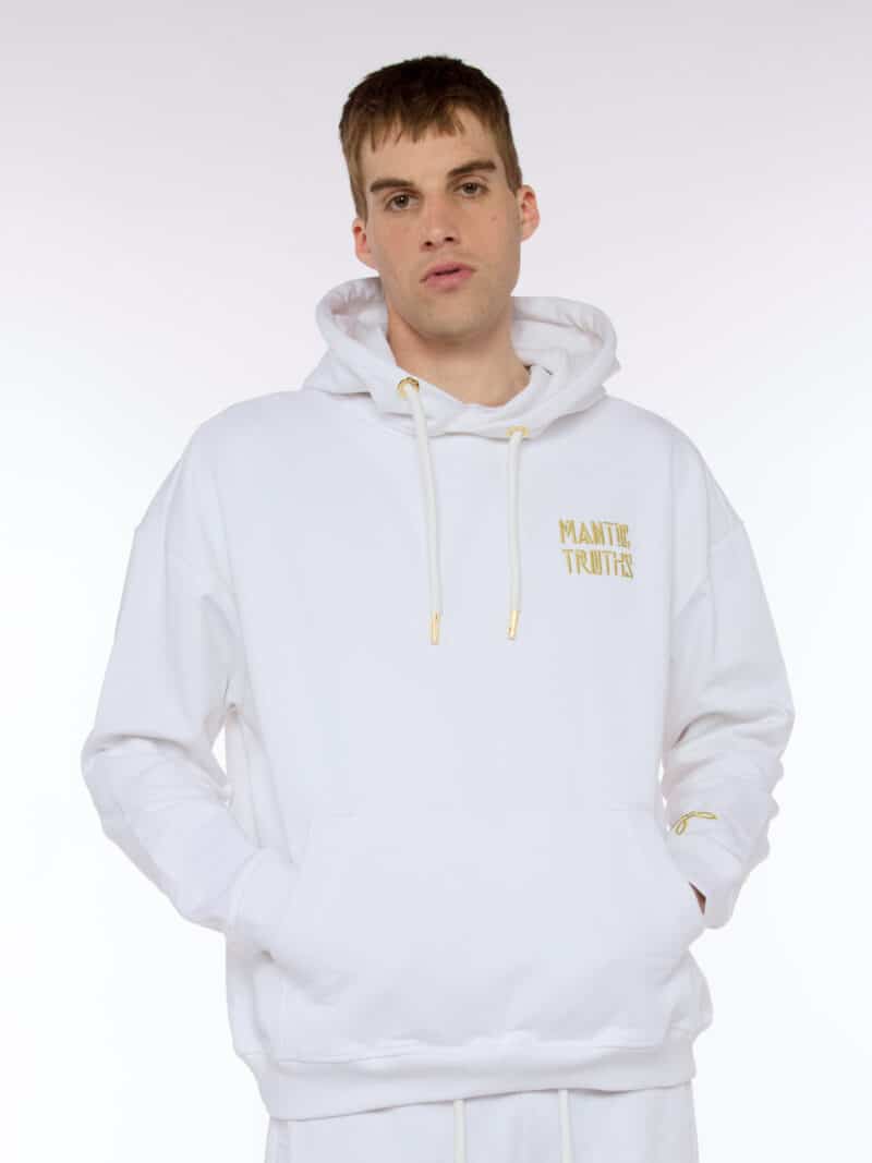 CULTURE  ELITE LUXE HOODIE – GOLD SERIES WHITE EDITION