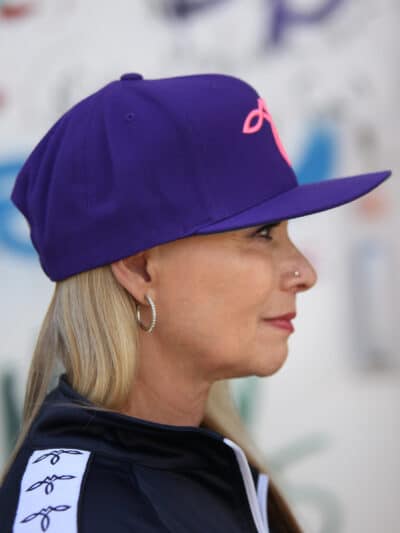 CATALOG - INFINITY SNAPBACK - PINK ON PURPLE - 3