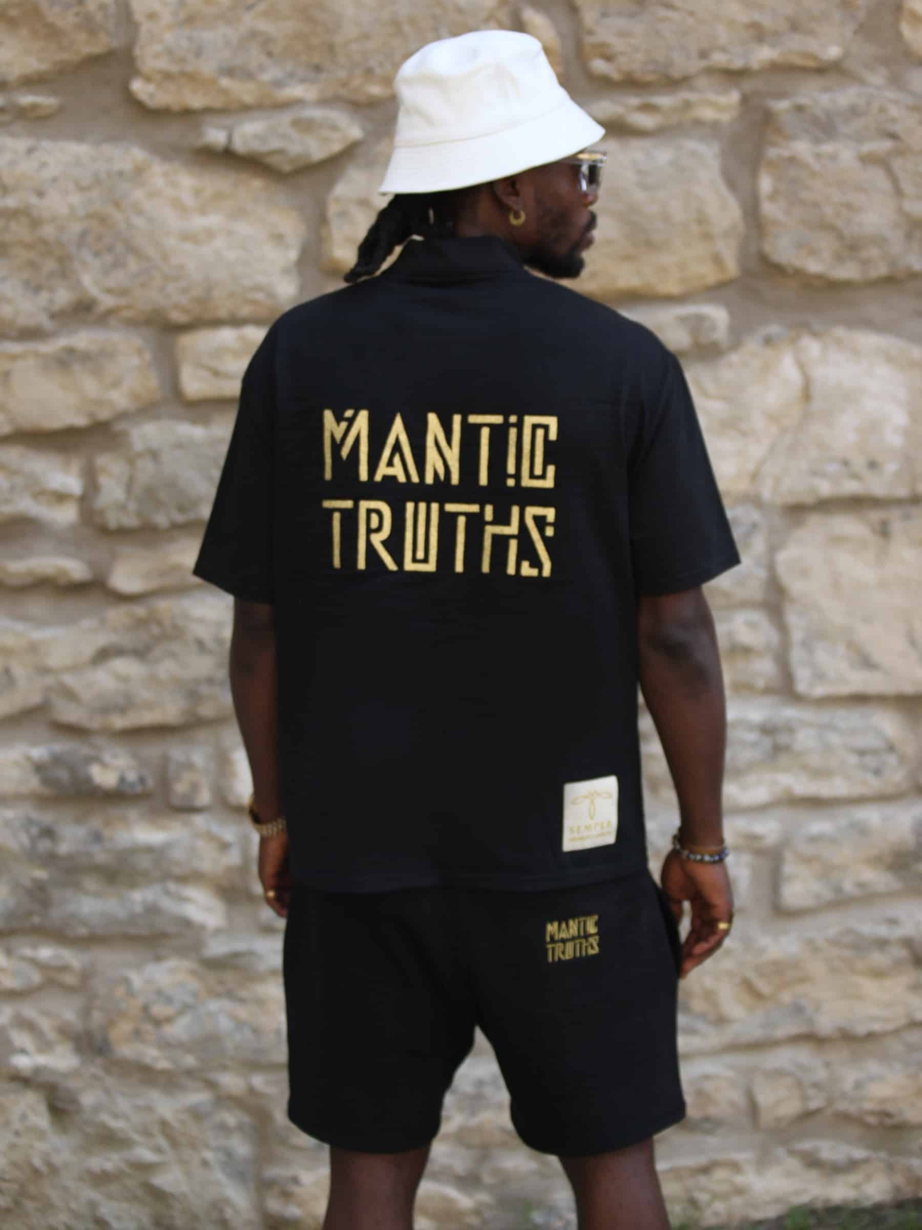 Alternative view of ELITE LUXE SHORTS  – GOLD SERIES BLACK EDITION