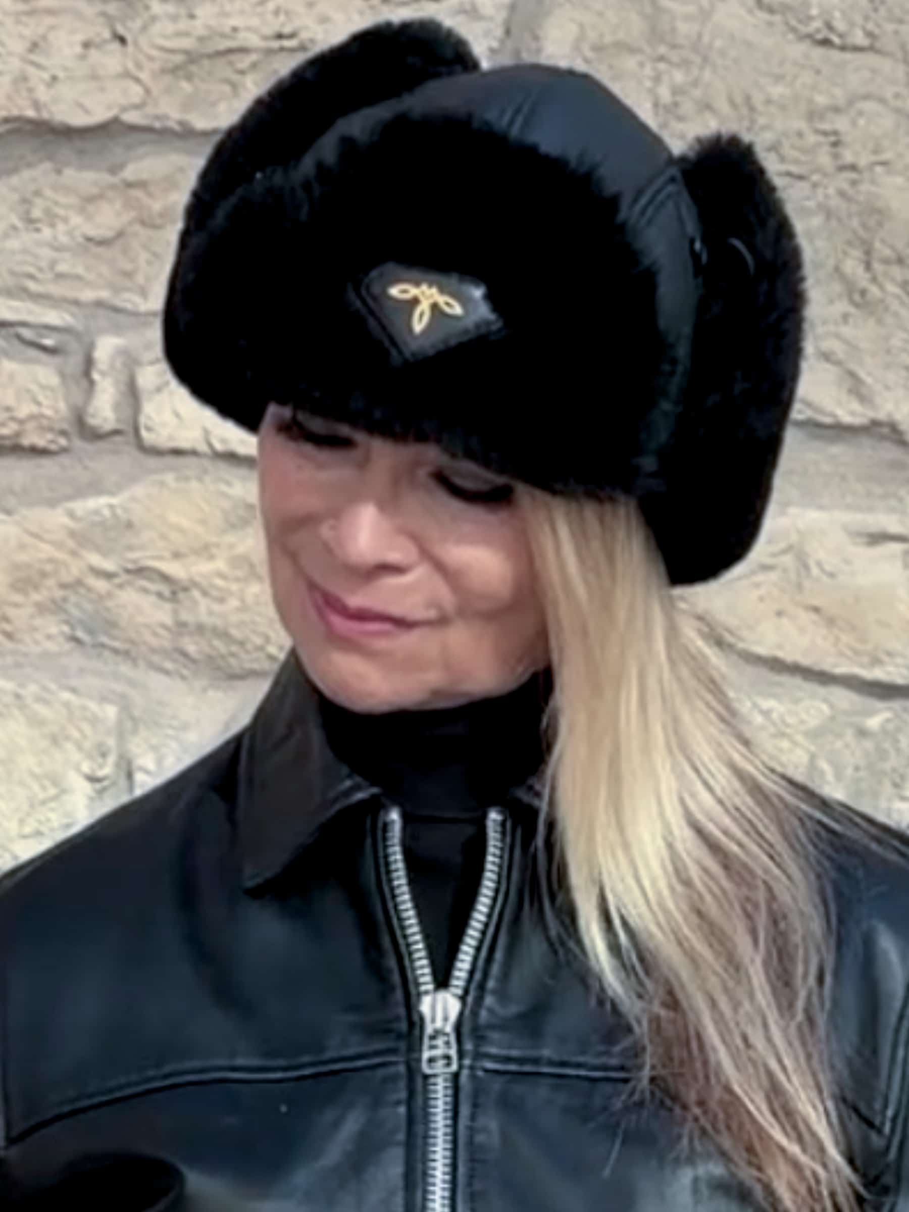 Alternative view of AURELIUS TRAPPER HAT - CARBON NOIR EDITION
